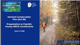 Listening Session: Vermont Conservation Plan (Act 59)