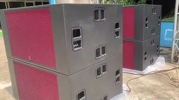 double 15 inch 3way line array speaker sound system