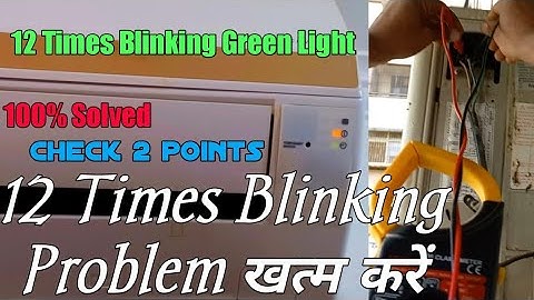 12 time blinking lights hitachi dc inverter | hitachi ac 12 time blinking green light