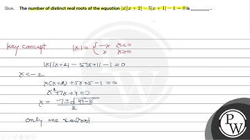 The number of distinct real roots of the equation |x||x+2|-5|x+1|-1=0 is ________ .
....