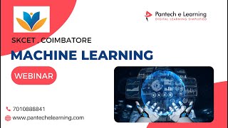 Machine Learning | SKCET, Coimbatore | Pantech eLearning | Coimbatore | Chennai | Hyderabad