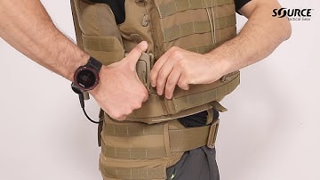 Rails Buckles on SOURCE Scalable Tactical Vest (STV)