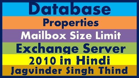 ✅ Configure Databases Properties | Mailbox Size Limit using Exchange Management Shell Exchange 2010
