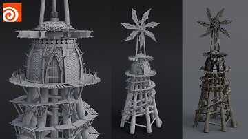 Procedural Modeling | Windmill Hut | Houdini