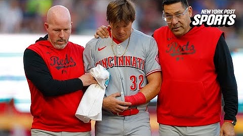 Reds rookie Tyler Callihan breaks arm crashing into wall as play turns into sad home run