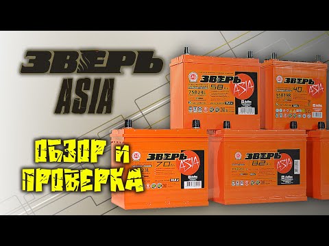 Аккумулятор Зверь Азия.  Вся линейка. Тест ОБЗОР.