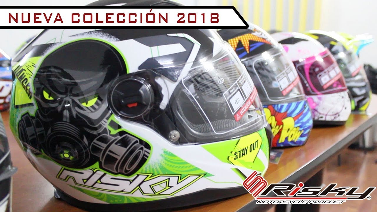 Nueva Colección Cascos Risky 2018 - YouTube