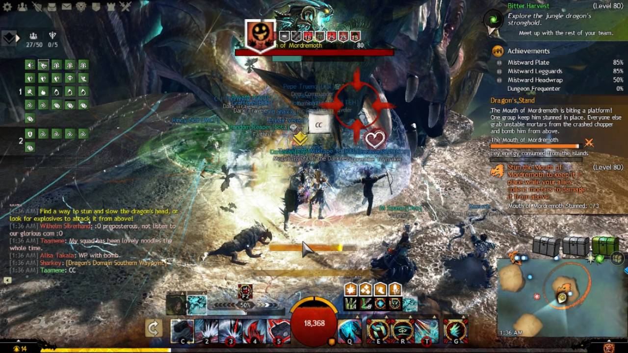 Guild Wars 2. Mordremoth Fight .P1. RAW