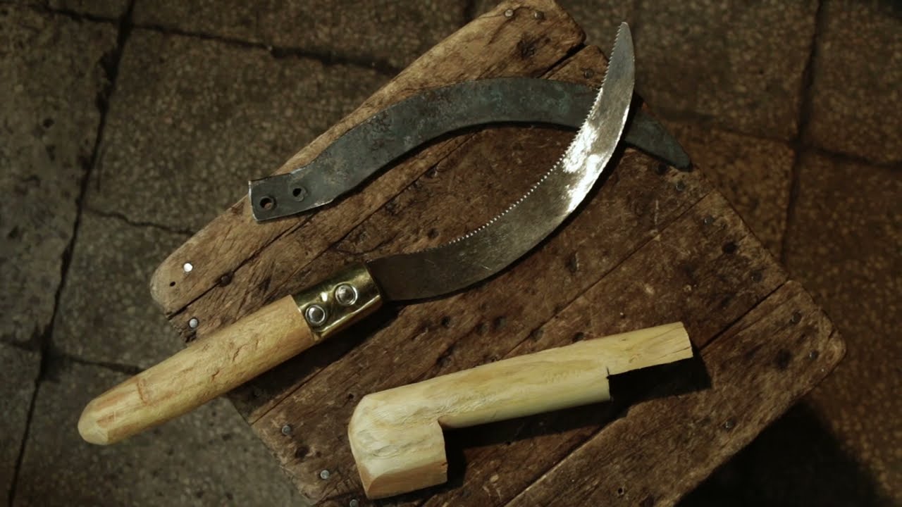 هنر دستان ، داس سبزی ، خطوات صناعة المنجل اليدوية في إيران ، فن الصنعة