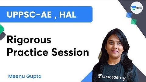 UPPSC-AE , HAL | Rigorous Practice Session  | GATE & ESE | Meenu Gupta