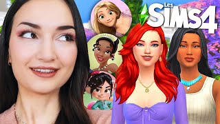 Et si les PRINCESSES DISNEY étaient des SIMS ? 👑 | 1 SIM = 1 PRINCESSE | Challenge Sims 4