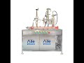 Semi-automatic four-in-one aerosol filling machine.