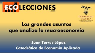 ECOLECCIONES 4.1. Los grandes asuntos que analiza la macroeconomía.