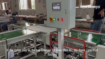 Weight Check Belt Conveyor System,Automatic Sorting Conveyor