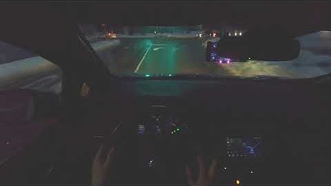 OpenPilot 0.8.1 on Nissan Leaf - Night-time rural commute on snowy and winding VT roads