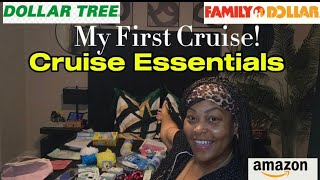 My First Cruise 🛳 | Cruise Essentials | Amazon | Family Dollar | Dollar Tree + InNOut 