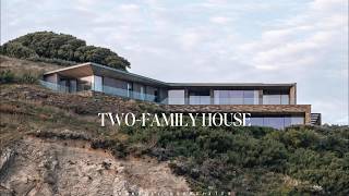 Sea-Facing Family House with Roof Lantern and Timber Stair | Two-Family House