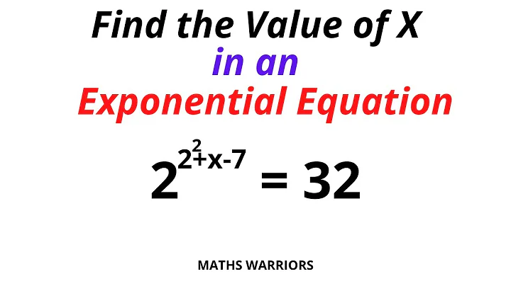 Find the value of X in an Exponential Equation | Step-by-Step Tutorial