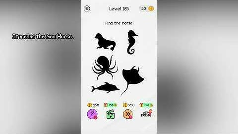 Braindom Level 185 Find the horse