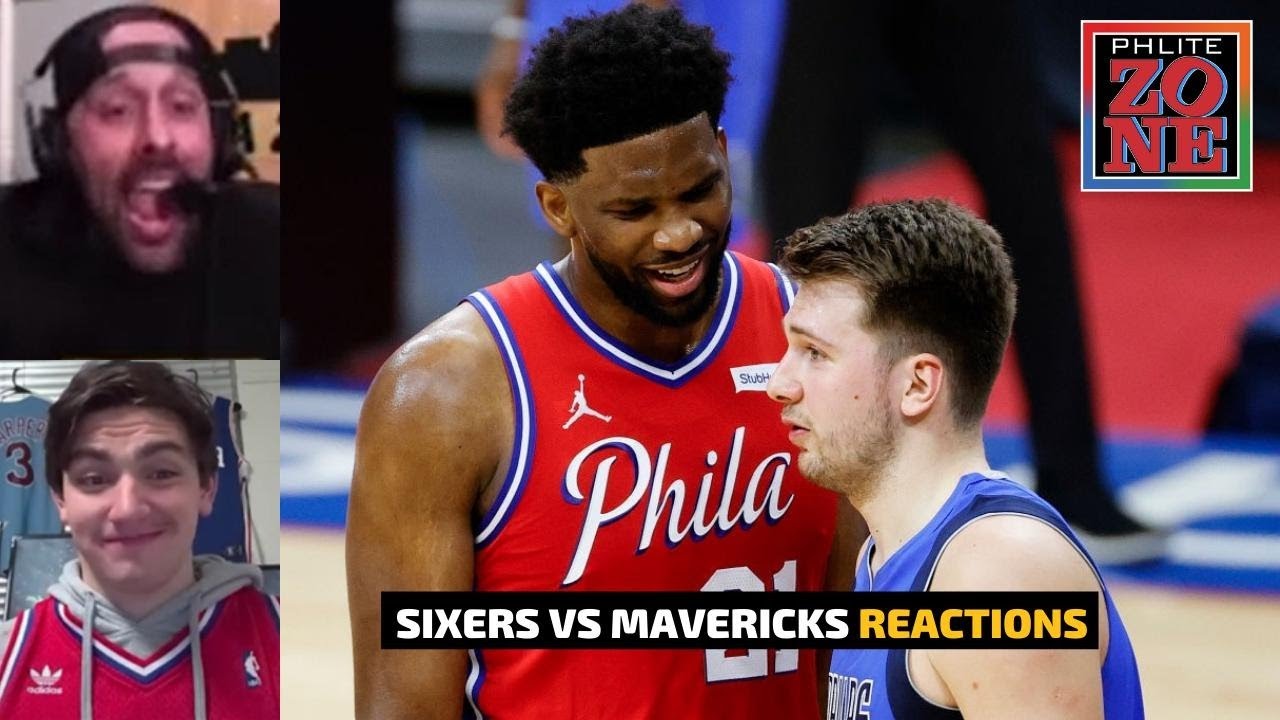 Sixers Vs Mavs Livestream Reactions Philadelphia 76ers Vs Dallas Mavericks Phlite Zone Youtube