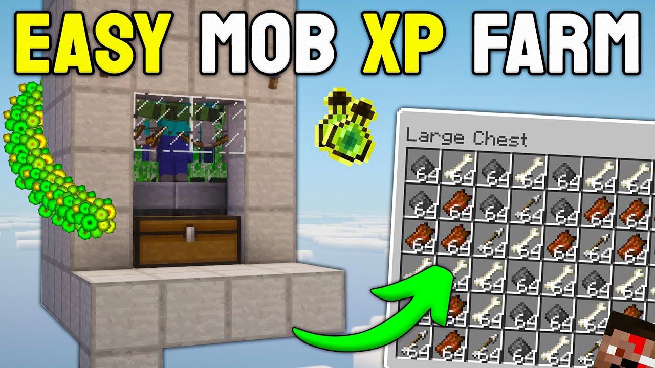 Easiest Mob XP Farm in Minecraft 1.21 (NO Spawner) - YouTube