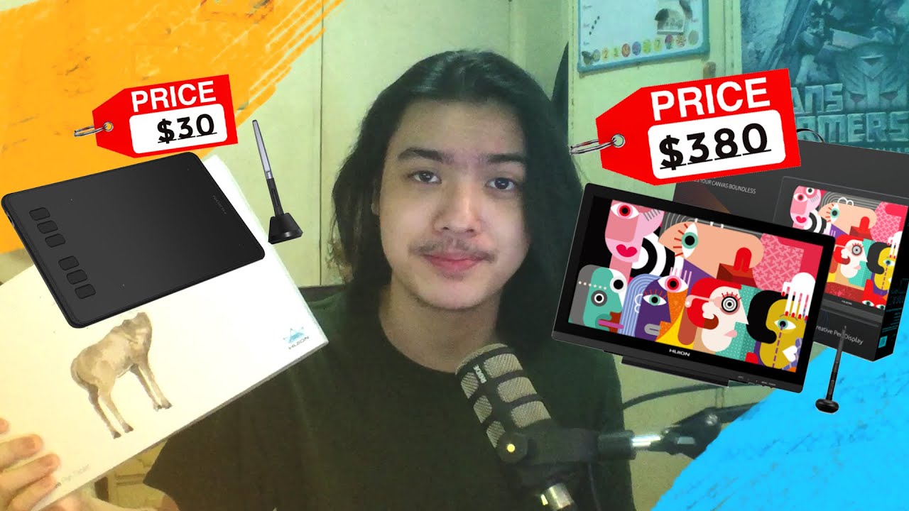 Graphics Tablet vs Pen Display [H640P VS KAMVAS 20] YouTube