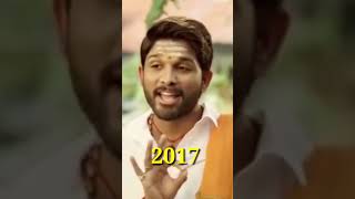 Allu Arjun transformation status | Evolution 2003 to 2021| #shorts #viral #evolution