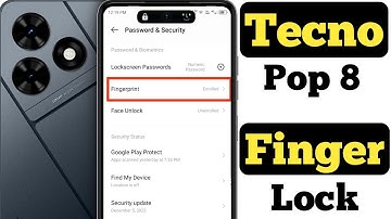 How to set fingerprint lock in Tecno Pop 8 || Tecno Pop 8 me fingerprint lock kaise lagaye ||