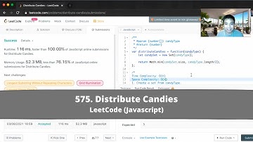 How to Solve "575 Distribute Candies" on LeetCode? - Javascript