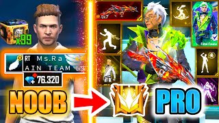 76.100 DIAMONDS 😱😱 on *NEW ACCOUNT* - watch how *PRO* it became 😱🔥