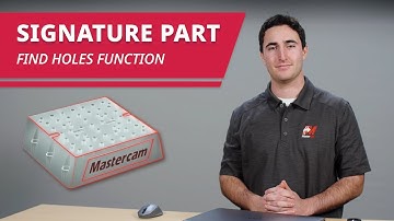 Find Holes Function in Mastercam 2023 | Mastercam 2023 Signature Parts