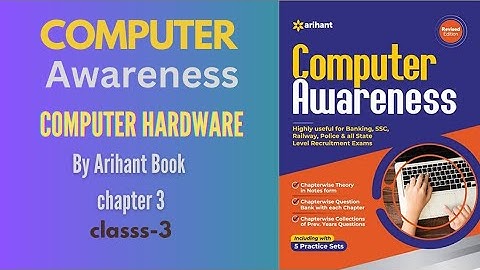 COMPUTER HARDWARE || Chapter 2|| Computer awareness by Arihant Book|| #jkssb #ssc #cgl #jkssbvlw