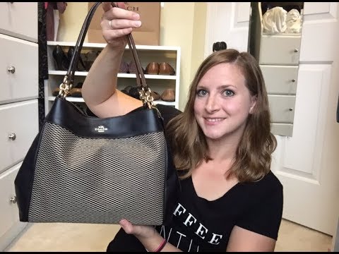 *REVIEW AND WHAT FITS* Coach Lexy in Legacy Jacquard - YouTube