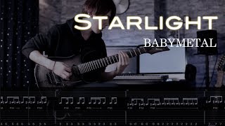 BABYMETAL - Starlight Guitar Cover TAB Movie 7strings version