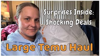 Large Temu Haul!! Surprises inside with shocking deals!!