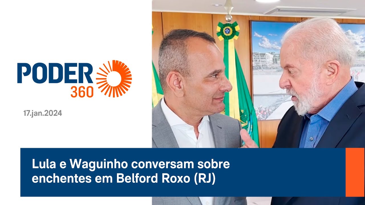 Lula e Waguinho conversam sobre enchentes em Belford Roxo (RJ)