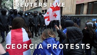 Live: Protests As Georgian Parliament Holds Final Reading Of The 'Foreign Agents' Law