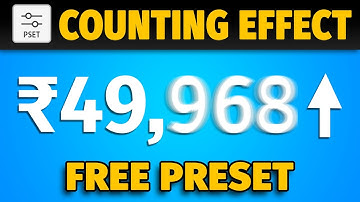 How to Create a Counting Effect in After Effects in Hindi A Quick and Easy Tutorial |Download Preset