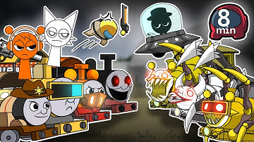 CHOO CHOO CHARLES vs SPRUNKI & GHOSTBUSTERS COMPLETE EDITION  PART B I AMONG US ANIMATION