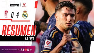 ¡DOBLETE DE BRAHIM Y PALIZA DEMOLEDORA DEL CAMPEÓN EN LA LIGA! | Granada 04 Real Madrid | RESUMEN
