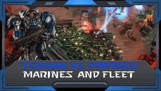 StarCraft 2 (RuFF Highlight): Marines and Fleet