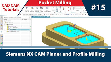 Siemens NX CAM: DAY 15 Planer Milling Pocket milling  #nx #siemens #cam #miling #wall #finishing