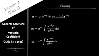 Lecture 2.2 || Deriving the Solution for Case 2: Real and Repeated Root