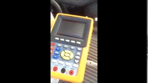 #1 Owon HDS1022M-N Test - fuel injector waveform