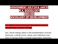 MSO-003🤩 IGNOU ASSIGNMENT🥳 JULY’24 &amp; JAN’25✅ Social Change? Various perspectives of social change😎💯💫