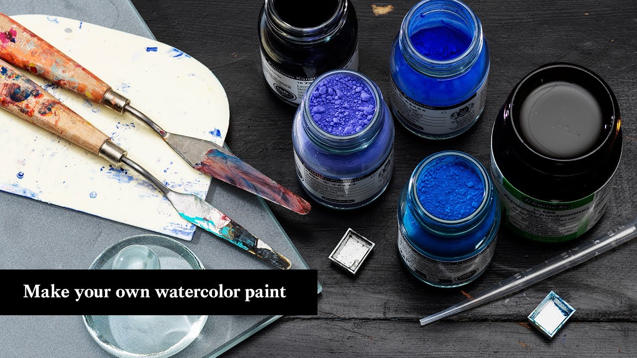 Make your own watercolor paint - YouTube