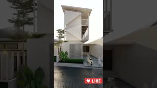 Rumah kost 3 lantai konsep modern #yearofyou #aditwicakstudio #shorts #rumahkost #design2023