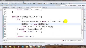 SOAP Web Services with Struts Framework in Eclipse