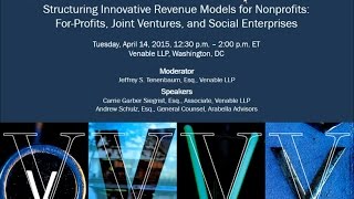 Structuring Innovative Revenue Models for Nonprofits - April 14, 2015