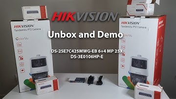 Unbox and Demo Hikvision DS-2SE7C425MWG-EB and DS-3E0106HP-E